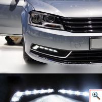 Φώτα Ημέρας Αυτοκινήτου τύπου Mercedes Benz - L-Shape LED Daytime Running Lights - 2 τμχ