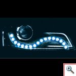 Εύκαμπτη Ταινία 96x LED για Φώτα Ημέρας Αυτοκινήτου Cool White - 96 εκατοστά 