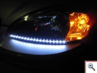 Εύκαμπτη Ταινία 96x LED για Φώτα Ημέρας Αυτοκινήτου Cool White - 96 εκατοστά 