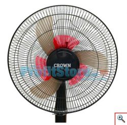 Ανεμιστήρας Ορθοστάτης Διπλής Φτερωτής 40cm 50W - Περιστρεφόμενος με Ρυθμιζόμενο Ύψος & 3 Ταχύτητες