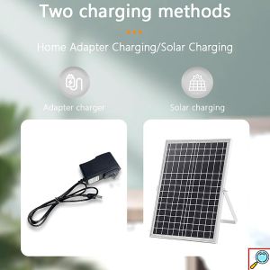 Επιδαπέδιος Ηλιακός Ανεμιστήρας 18W 3 Ταχυτήτων με Ηλιακό Πάνελ, Θύρα Φόρτισης USB και Φωτάκι LED - Γρήγορη Φόρτιση και Εξοικονόμηση Ενέργειας