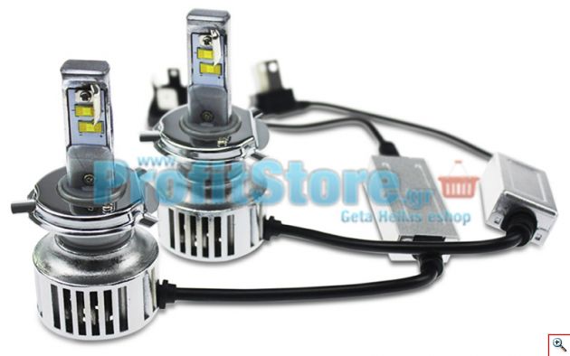 Φώτα αυτοκινήτου CREE LED Kit H4 4.500LM - 6000Κ - 40W