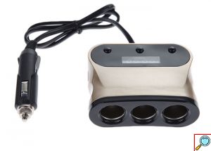 Φορτιστής Αυτοκινήτου με 3 Υποδοχές 120W Αναπτήρα και 2 Θύρες USB 3.1A 1505A