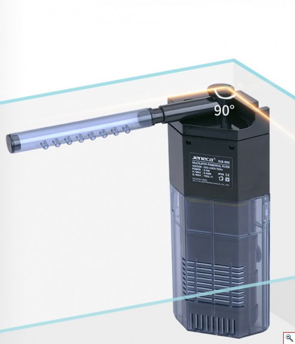 Εσωτερικό Φίλτρο Ενυδρείου 3 σε 1 Jeneca GLB-600 150l/h