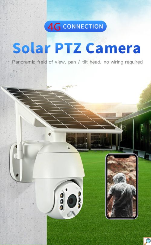 Ασύρματη Wifi Κάμερα Παρακολούθησης 355° με Ανάλυση 3MP και Ηλιακό Πάνελ Φόρτισης