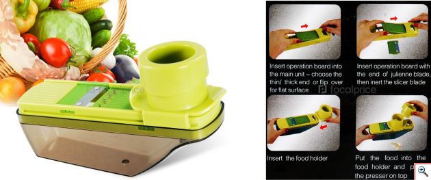 Μίνι Τρίφτης και Κόφτης Λαχανικών - Compact Grater