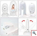 Ασύρματο Ψηφιακό Baby Video Monitor Αμφίδρομη Ενδοεπικοινωνία Μωρού 2,4GHz