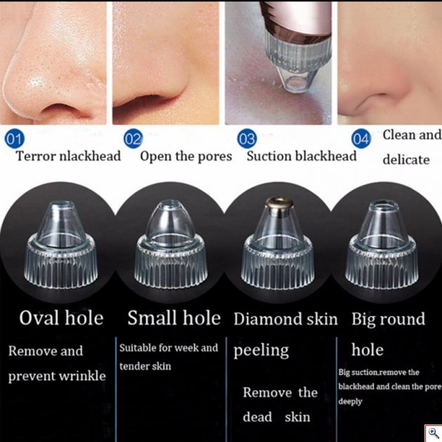 Blackhead SpotCleaner Professional XD5002 για τον Καθαρισμό του Προσώπου από τα Μαύρα Στίγματα