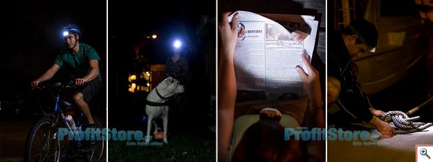 Ισχυρός Φακός Kεφαλής LED 3W - 200LM - Headlight HL200 WeatherProof