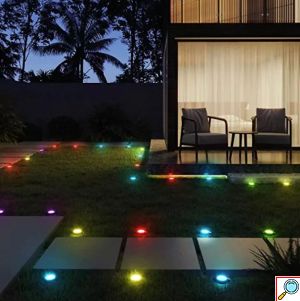 Ηλιακά Λαμπιόνια Γιρλάντα RGBW - 25 LED για Φωτισμό Κήπου και Εξωτερικών Χώρων
