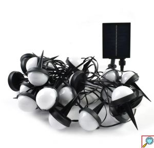 Ηλιακά Λαμπιόνια Γιρλάντα RGBW - 25 LED για Φωτισμό Κήπου και Εξωτερικών Χώρων