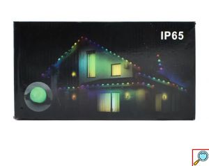 Ηλιακά Λαμπιόνια Γιρλάντα RGBW - 25 LED για Φωτισμό Κήπου και Εξωτερικών Χώρων