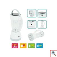 Ηλιακός Φακός και Φωτιστικό 16 + 1 LEDs - TGX-6059S