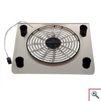 Διάφανη Βάση Ψύξης & Στήριξης Laptop CoolerPad με Ανεμιστήρα 160mm και Μπλε Φωτισμό led