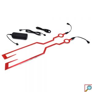 Αδιάβροχος LED Strip Διακοσμητικός Φωτισμός Βροχής - Ομίχλης για Κράνος Μοτοσυκλέτας OEM – Κόκκινο