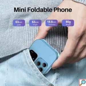 Μίνι Κινητό Τηλέφωνο Πτυσσόμενο με Διπλή Κάρτα SIM, Κάμερα και Φακό Andowl P9 PRO Flip