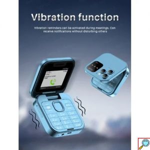 Μίνι Κινητό Τηλέφωνο Πτυσσόμενο με Διπλή Κάρτα SIM, Κάμερα και Φακό Andowl P9 PRO Flip