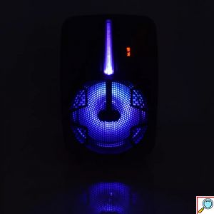 Ηχείο – Subwoofer 8″ FM με Μικρόφωνο, Τηλεχειρισμό και Διακοσμητικό Φωτισμό LED RGB Andowl Μαύρο