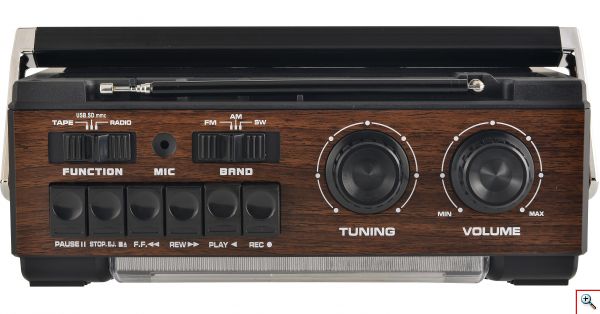 Φορητό Ραδιοκασετόφωνο - Μαγνητόφωνο Cmik MK-138 USB/SD Mp3 Player, Ρεύματος - Μπαταρίας Cassette Player