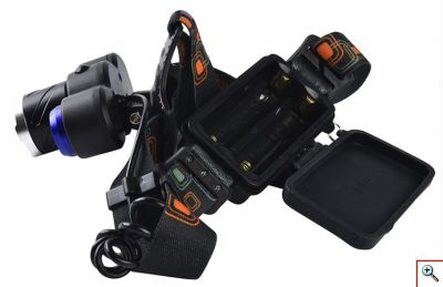 Αδιάβροχος Τριπλός Φακός Κεφαλής MX-117-T6 90° 1000LΜ Υψηλής Φωτεινότητας με Ρυθμιζόμενη Δέσμη Φωτός CREE T6 LED