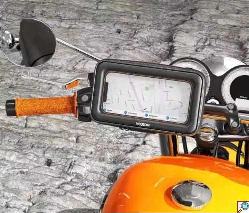 Moxom Ρυθμιζόμενη Αδιάβροχη Βάση Στήριξης Κινητού Ποδηλάτου ή Μηχανής για Κινητό 5.5″ έως 7.2″