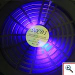 Διάφανη Βάση Ψύξης & Στήριξης Laptop CoolerPad με Ανεμιστήρα 160mm και Μπλε Φωτισμό led