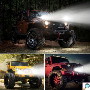Προβολάκια Αλουμινίου LED Pods 40W Off-Road IP68 με EMC και Κάλυμμα 2500K Novsight Μαύρο