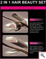 Ψαλίδι & Πρέσα Μαλλιών σε μια συσκευή - Nova 2 in 1 Hair Beauty Set NHC-1818SC