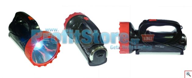Φακός Επαναφορτιζόμενος Προβολέας και Φωτιστικό - Φωτίζει στα 1.000 μέτρα