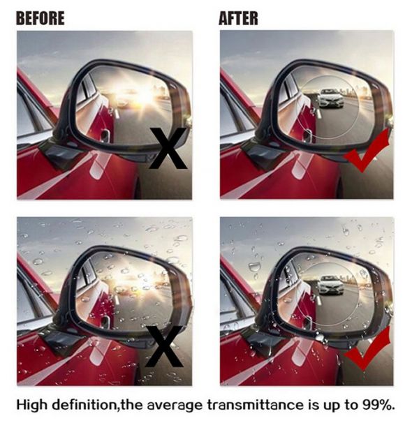 Αόρατο Προστατευτικό Φιλμ Καθρέφτη Αυτοκινήτου για Ορατότητα και Ασφαλή Οδήγηση στη Βροχή - Rainproof Mirror Protector
