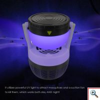 Φορητός Εξολοθρευτής Κουνουπιών & Εντόμων με Αναρρόφηση - Φωτιστικό Camping/Δωματίου & Εντομοπαγίδα Moobie Air Kill Pest