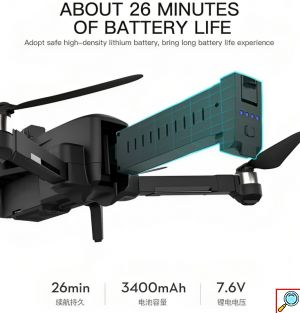RC Drone Quadcopter - GPS WiFi 4K - Foldable Beast Max EVO