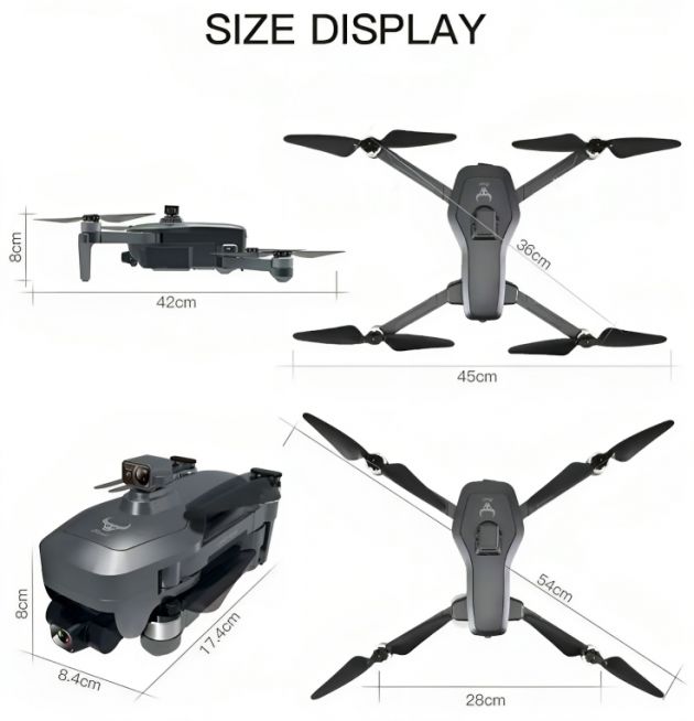 RC Drone Quadcopter - GPS WiFi 4K - Foldable Beast Max EVO