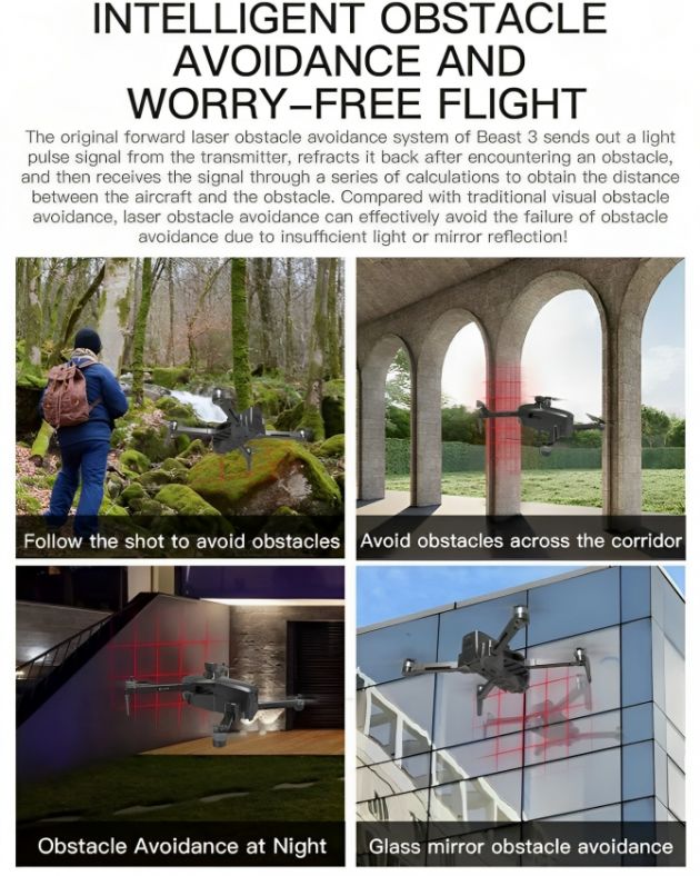 RC Drone Quadcopter - GPS WiFi 4K - Foldable Beast Max EVO RC Drone Quadcopter - GPS WiFi 4K - Foldable Beast Max EVO