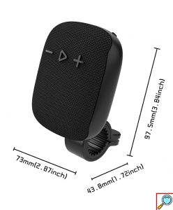 Μικρό Φορήτο Ηχείο 5W Bluetooth με Ραδιόφωνο,Κάρτα Μνήμης 32GB και Κλιπ για Τοποθέτηση σε Τιμόνι Ποδηλάτου