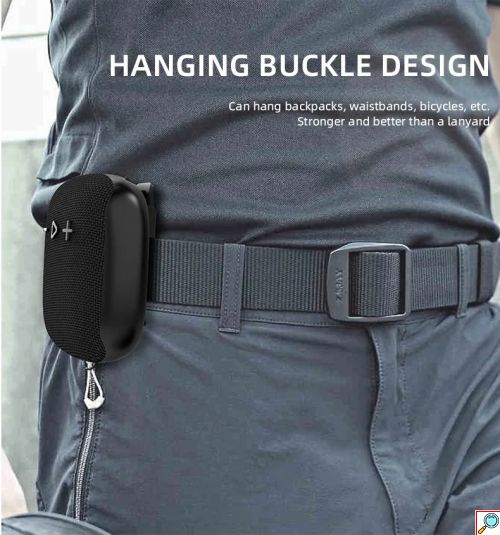 Μικρό Φορήτο Ηχείο 5W Bluetooth με Ραδιόφωνο,Κάρτα Μνήμης 32GB και Κλιπ για Τοποθέτηση σε Τιμόνι Ποδηλάτου