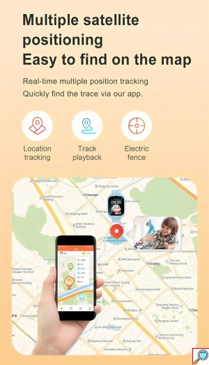 Αδιάβροχο Παιδικό Smartwatch 4G με Εντοπισμό GPS LBS και Βιντεοκλήσεις - Awei
