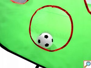 2 σε 1 Αναδιπλούμενο Τέρμα - Στόχος Προπόνησης Ποδοσφαίρου μαζί με Μπάλα και Τρόμπα(2)