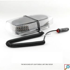 Αδιάβροχος Πορτοκαλί Φάρος 240Led με 7 Ρυθμιζόμενες Λειτουργίες Φωτισμού και Μαγνητική Βάση Strobe Light Bar 12V-24V