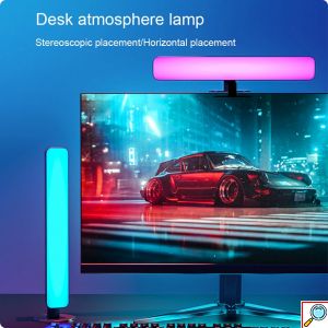 LED RGB Επιτραπέζιο Διακοσμητικό Φωτιστικό Μπάρα με Τηλεχειριστήριο και Ρυθμιζόμενο Φωτισμό 