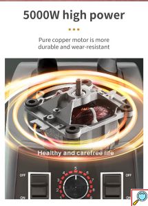 Sokany Πανίσχυρο Επαγγελματικό Μπλέντερ 5kW Πολλαπλών Χρήσεων με Χωρητικότητα 2.5lt