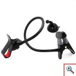 Universal βάση 2 σε 1 με ευλύγιστο βραχίονα, κλιπ & βεντούζα για κινητά τηλέφωνα, iPhone, smartphones & GPS 