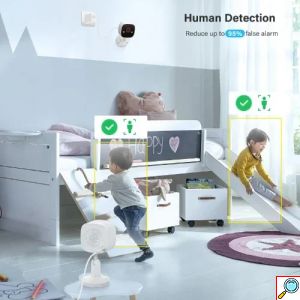 3MP APP Κάμερα Ασφαλείας 2K Night Outdoor WiFi Vision Smart CCTV