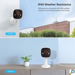 3MP APP Κάμερα Ασφαλείας 2K Night Outdoor WiFi Vision Smart CCTV