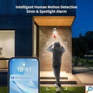 3MP APP Κάμερα Ασφαλείας 2K Night Outdoor WiFi Vision Smart CCTV