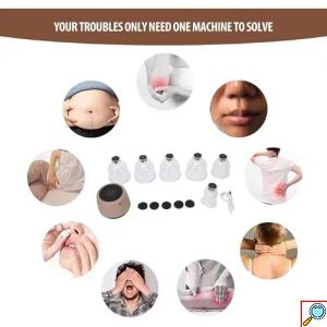 Ηλεκτρική Συσκευή για βεντούζες και μασάζ Intelligent Can Scraping Massage Instrument – Ροζ