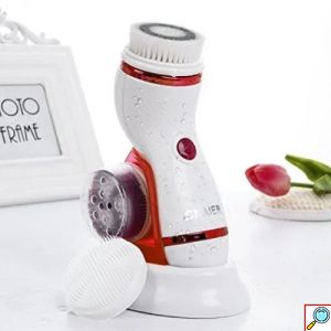 Ηλεκτρική Βούρτσα Καθαρισμού Προσώπου Περιστρεφόμενη με 4 Κεφαλές για Άντρες και Γυναίκες Cnaier Ροζ