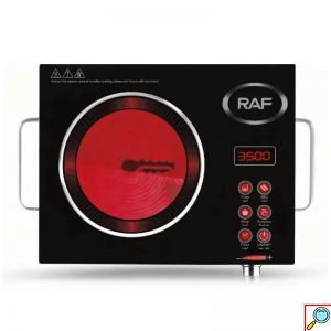 Επιτραπέζια Εστία Κεραμική Μονή με Οθόνη LED και LCD, Αντιολισθητική Πλάκα και 8 Επιλογές Μαγειρέματος  3500W RAF 