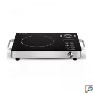 Επιτραπέζια Εστία Κεραμική Μονή με Οθόνη LED και LCD, Αντιολισθητική Πλάκα και 8 Επιλογές Μαγειρέματος  3500W RAF 