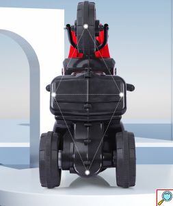 Ηλεκτροκίνητη Επαναφορτιζόμενη Μπλε Μηχανή Τύπου Αγώνα-Racing για Παιδιά από 2-8 ετών με Μουσική Bluetooth, USB και MP3